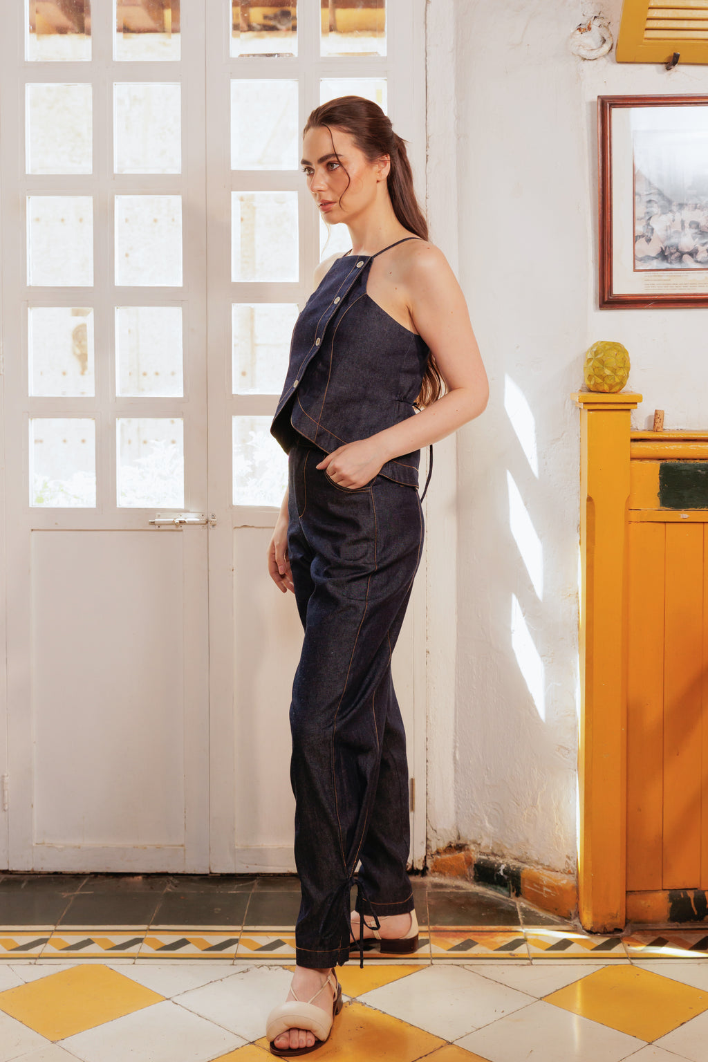 Carlota Vest-freya high rise pants