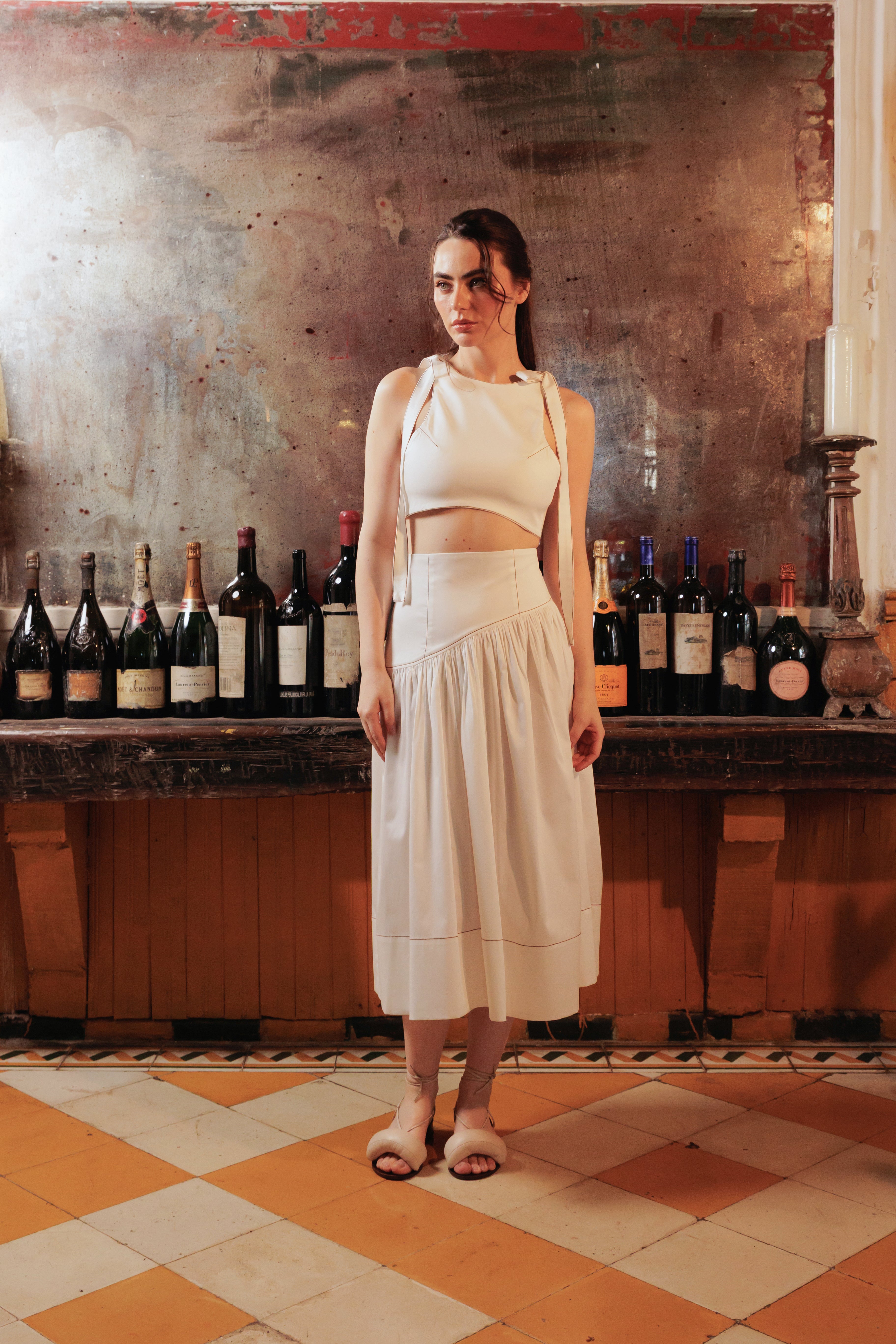 Elia Croptop - Odessa Midi Skirt