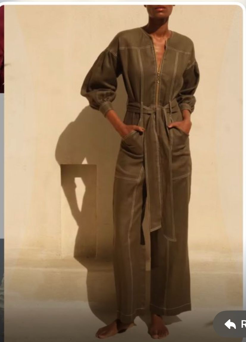 JumpSuit Romper Con Cremallera Frontal